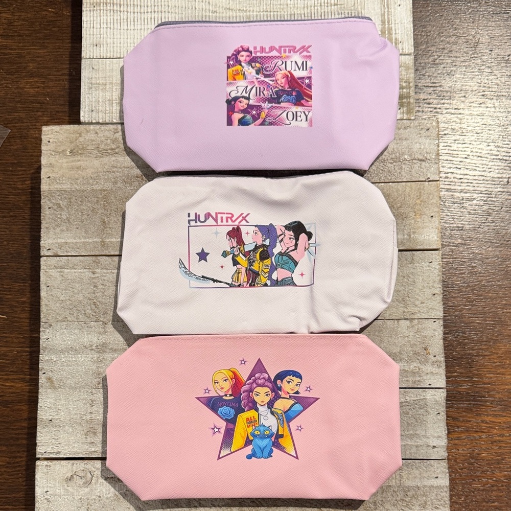 NEW K Pop Demon Hunters Graphic Pouches